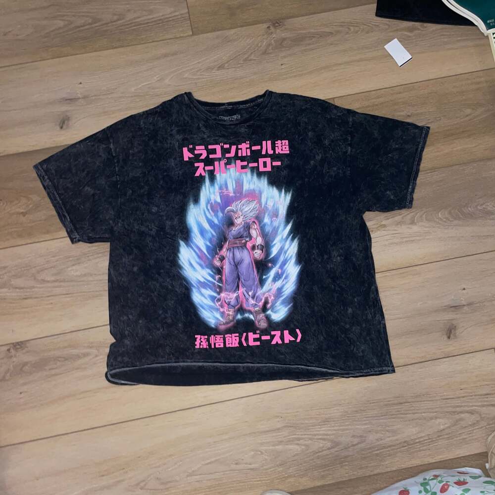 Vintage Dragon Ball Z Goku Super Saiyan Purple Tie Dye T-Shirt